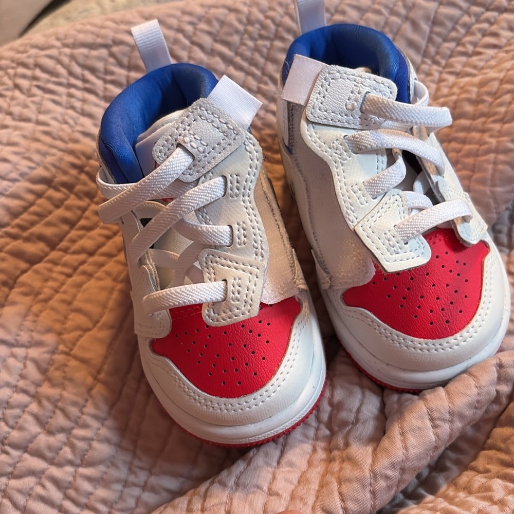 Nike/jordan Kids Red and Blue Sneakers - Picture 4 of 4